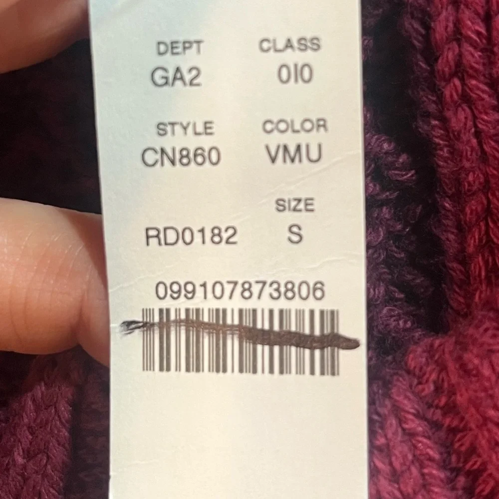J.Crew Cable-knit crewneck sweater in vivid mulberry